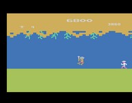 une photo d'Ã©cran de Jungle Hunt sur Atari 2600